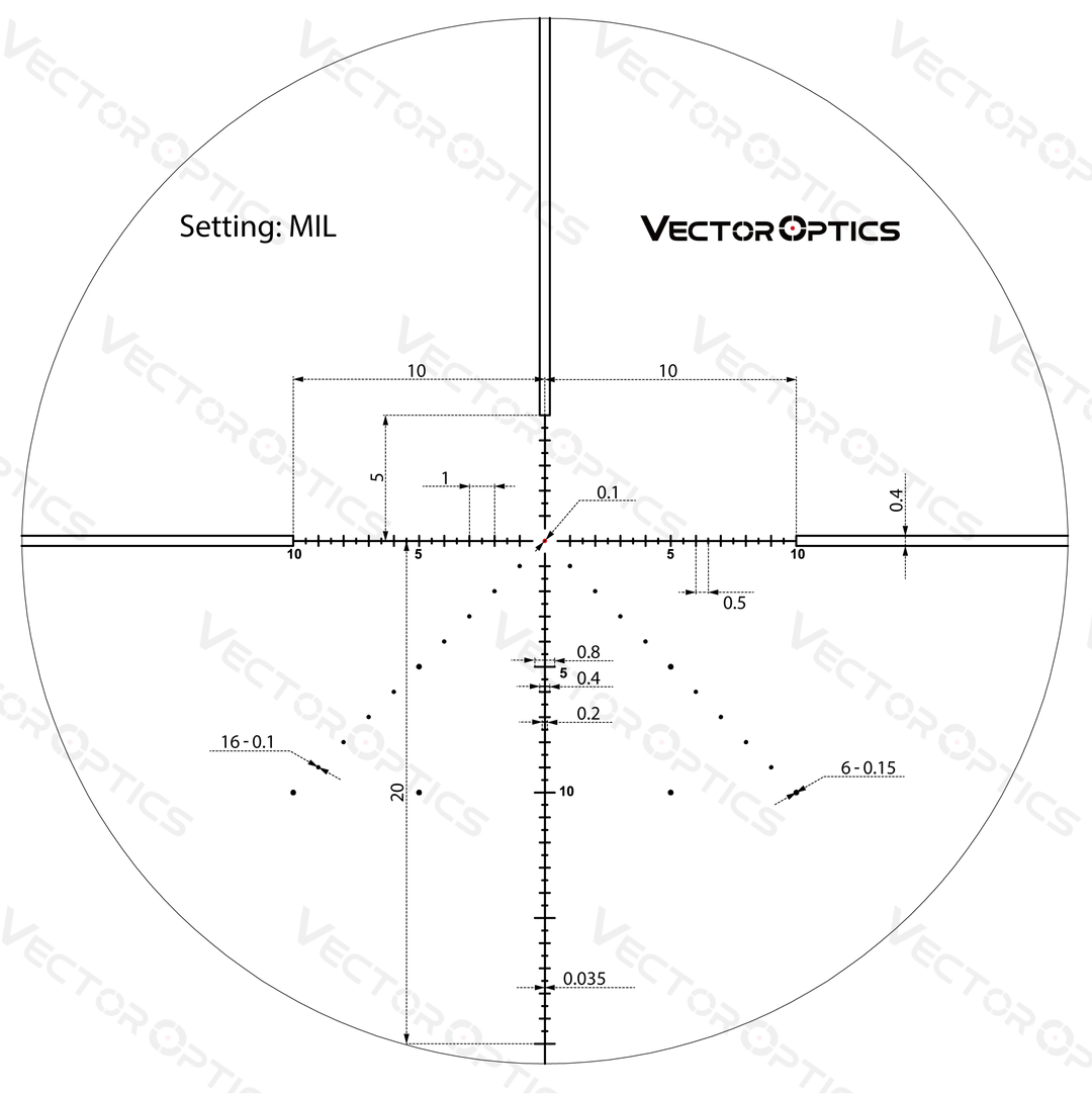 Veyron 4-16x44 IR FFP Riflescope  Illuminated