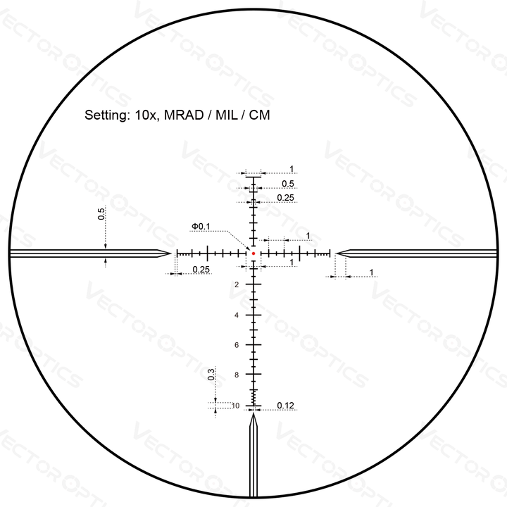 Taurus 6-24x50 HD HT Riflescope
