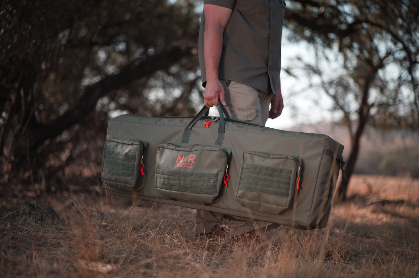 Deluxe Double Cattle Rail Rifle Bag