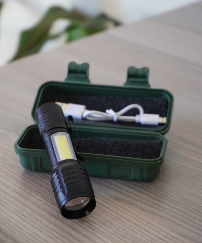 Mini LED USB Rechargeable Flashlight